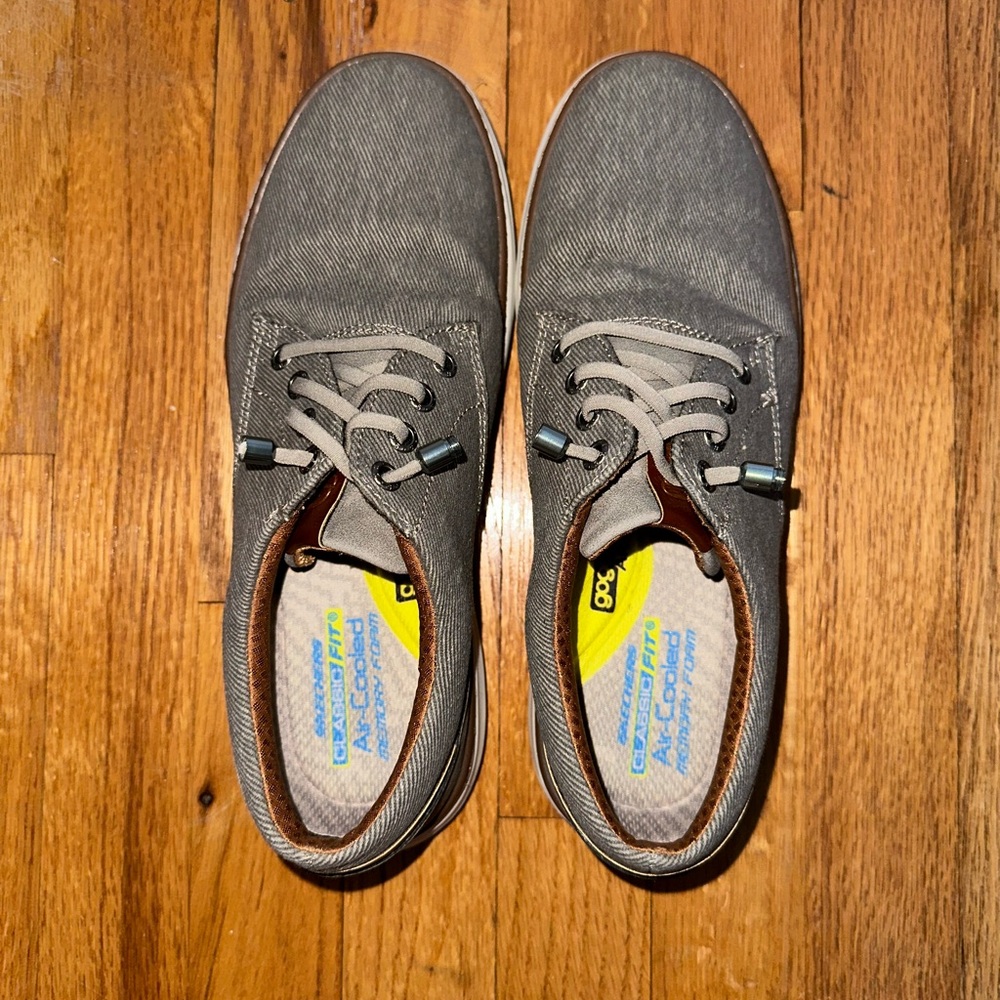Skechers Men's Ederson Classic Fit Air-Cooled Memory Foam Moreno Shoe Size 7.5 - Picture 10 of 14